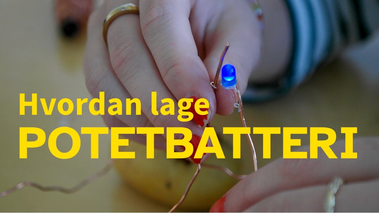 Bilde av potetbatteri